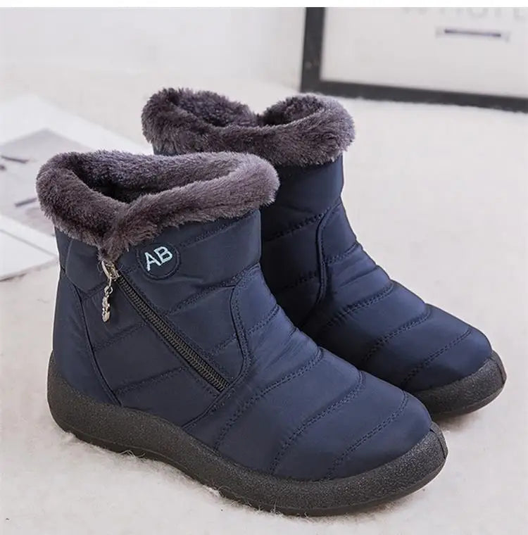 Botas de nieve para Mujer, impermeables y suaves