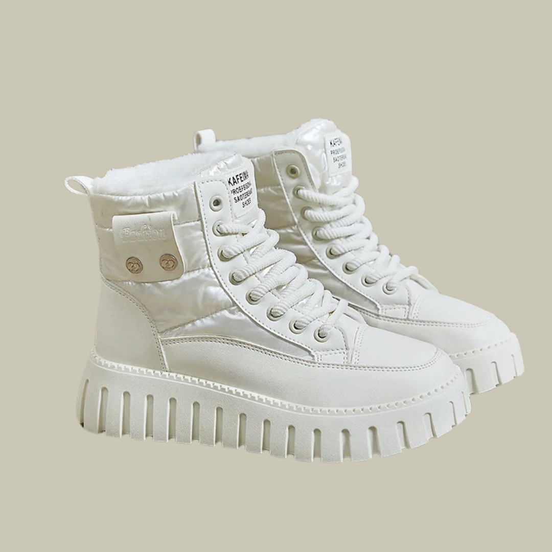 AINARA| Botas de nieve – Impermeables – Forro de piel sintética y suela antideslizante