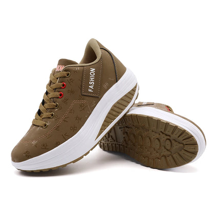 Zapatillas deportivas, casual mujer, suela gruesa