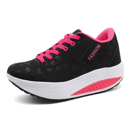 Zapatillas deportivas, casual mujer, suela gruesa