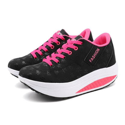 Zapatillas deportivas, casual mujer, suela gruesa